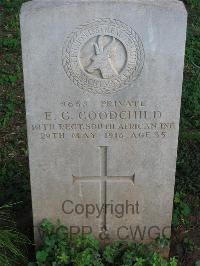 Dar Es Salaam War Cemetery - Goodchild, E G